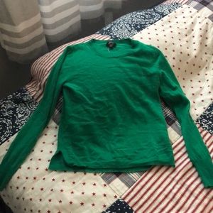 J Crew cashmere green sweater